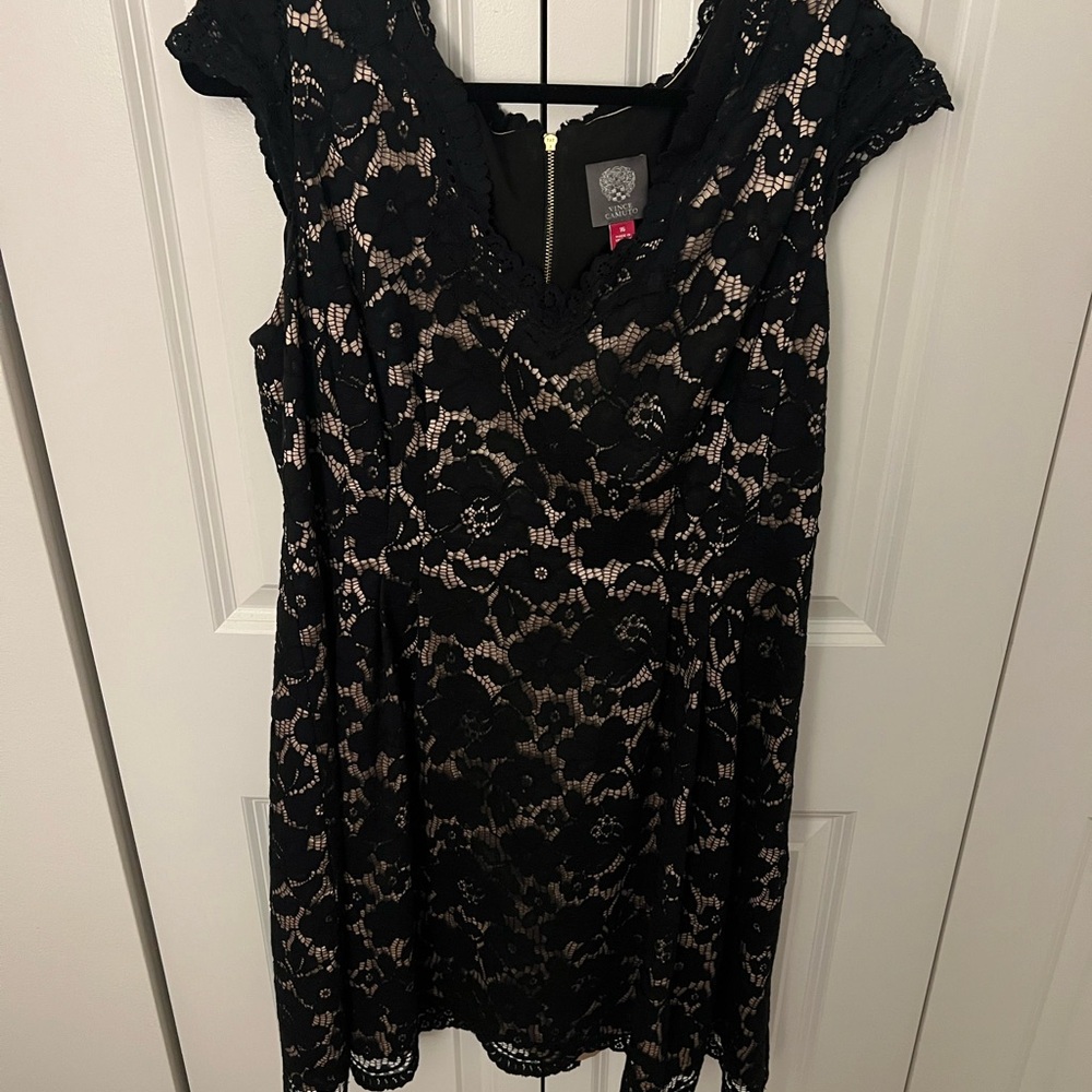 Vince Camuto Black Lace Dress